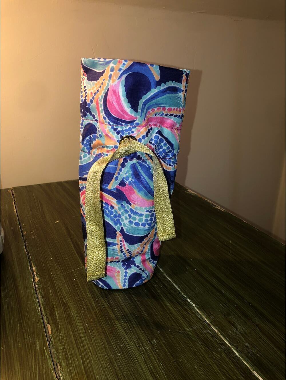 Lilly Pulitzer NWOT Wine Tote Ocean Jewel